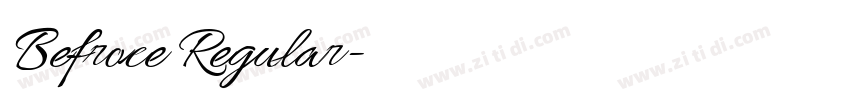 Befroce Regular字体转换 Befroce Regular字体转换